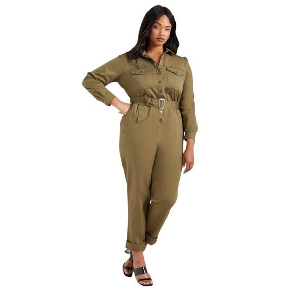 Eloquii Pants - Eloquii Utility Jumpsuit